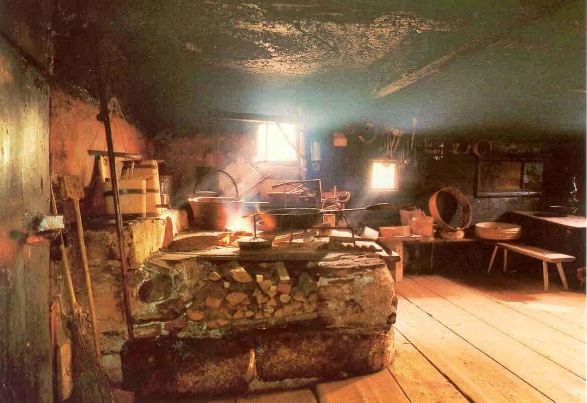 Die Rauchkuchl im Bauernhausmuseum Hinterobernau