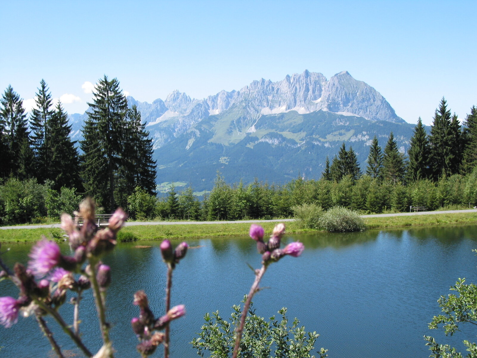 Bergsee vor dem Wilden Kaiser
