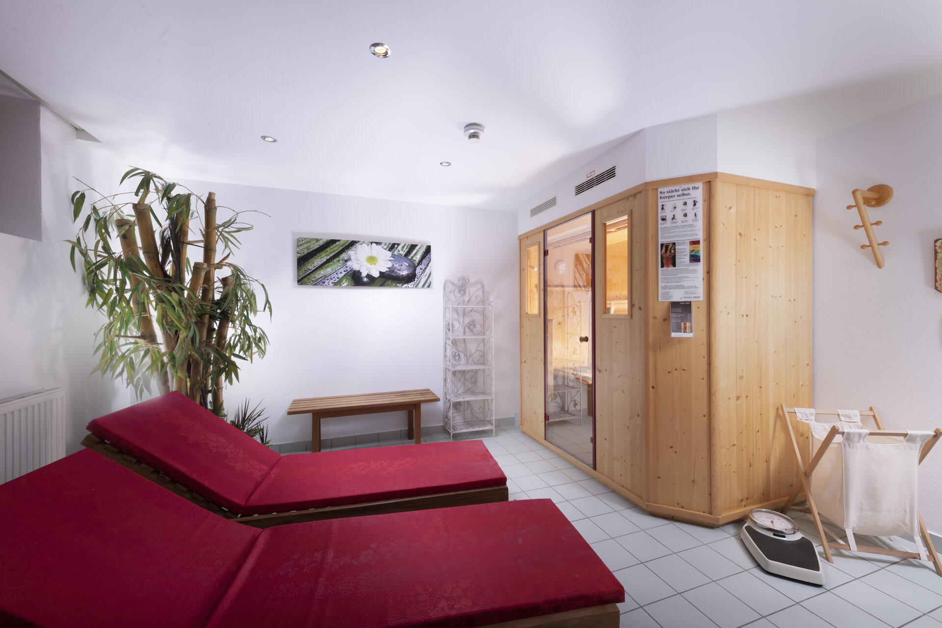 Infrarotkabine im Familienhotel Central