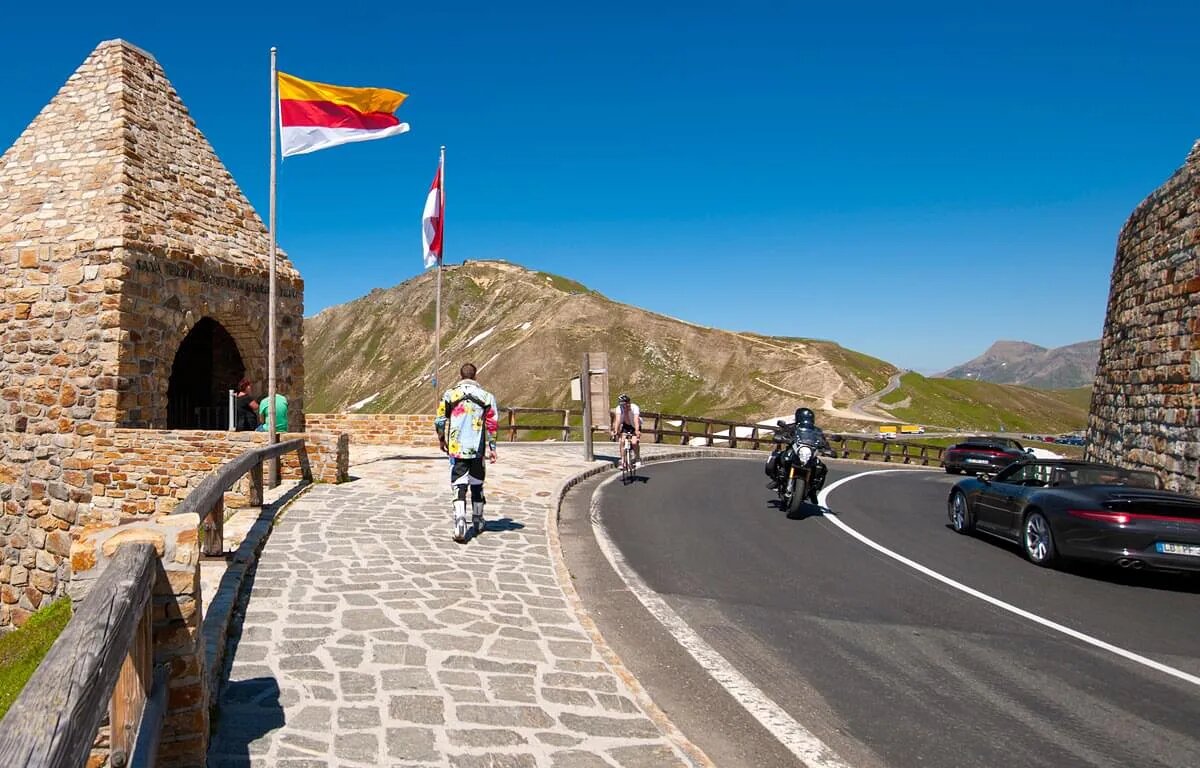 Kehren der Großglockner Hochalpenstraße