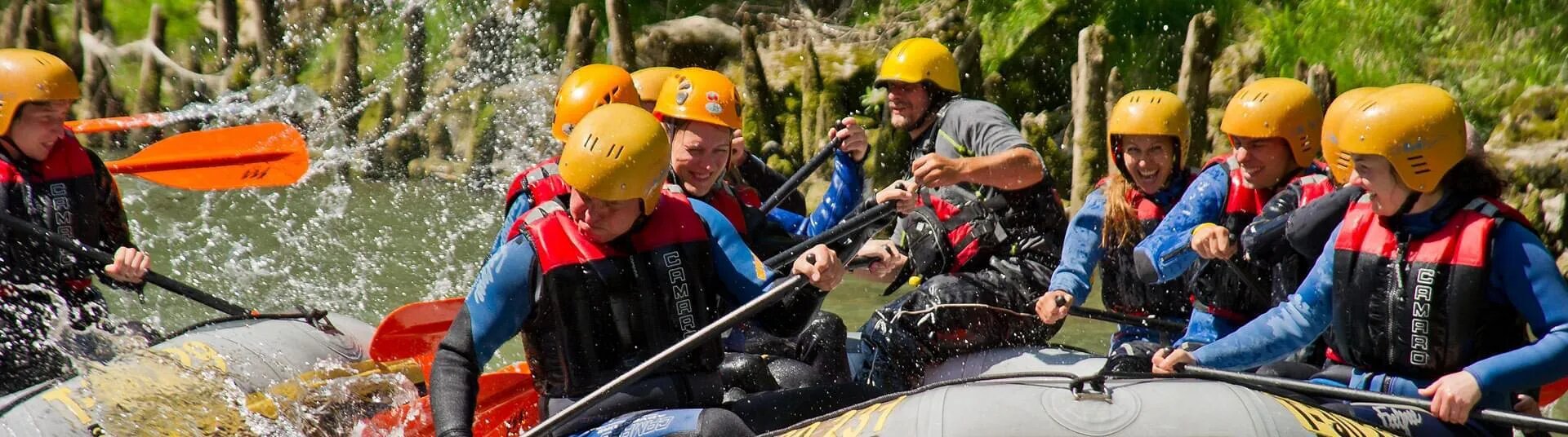 Wildwasser-Rafting mit Spaßfaktor