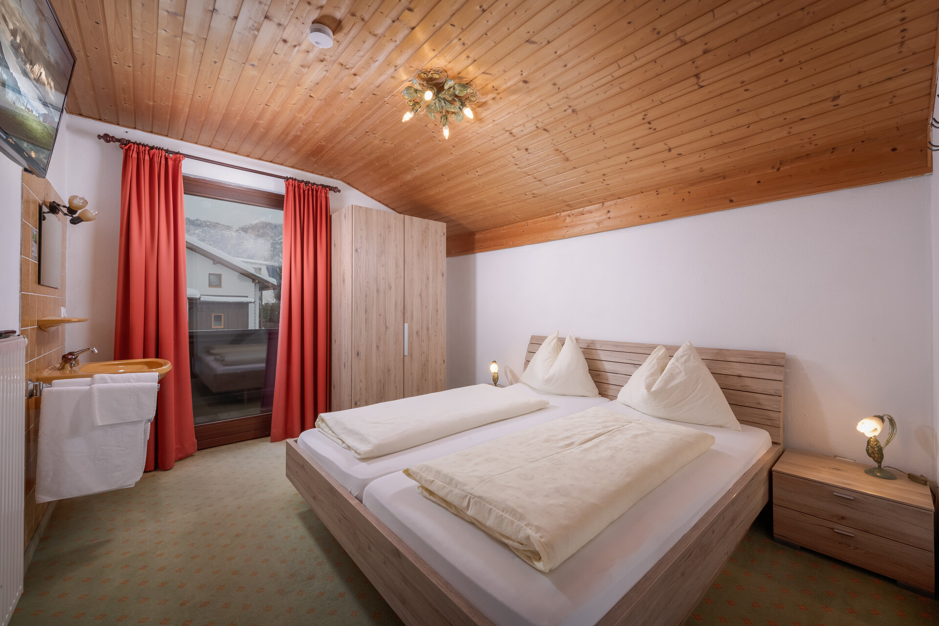 Wohnbereich im Storchennest in der Alpenvilla Central